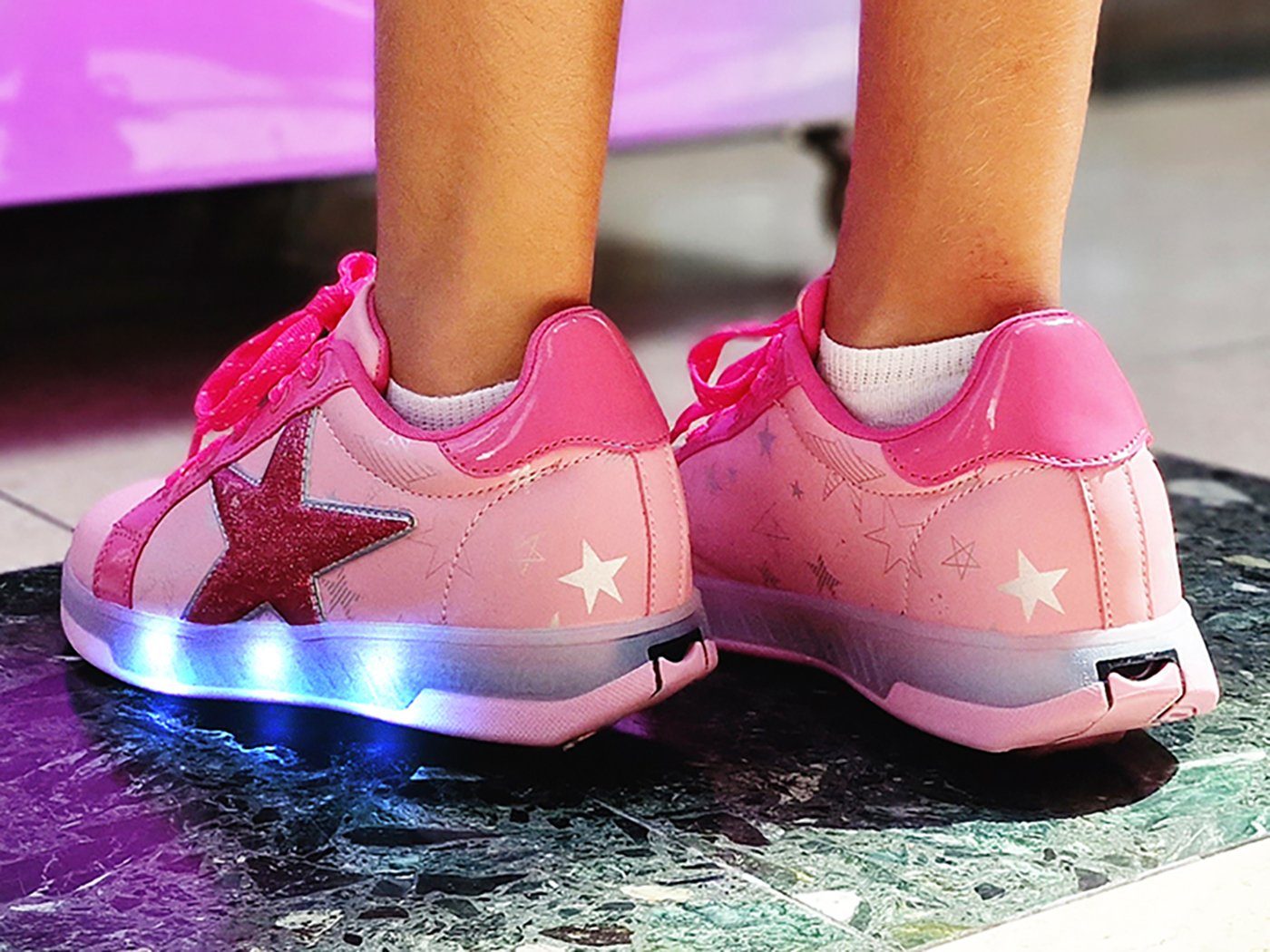 BREEZY ROLLERS Schuhe mit Rollen Rollschuhe Sneaker Heelys 2-in-1