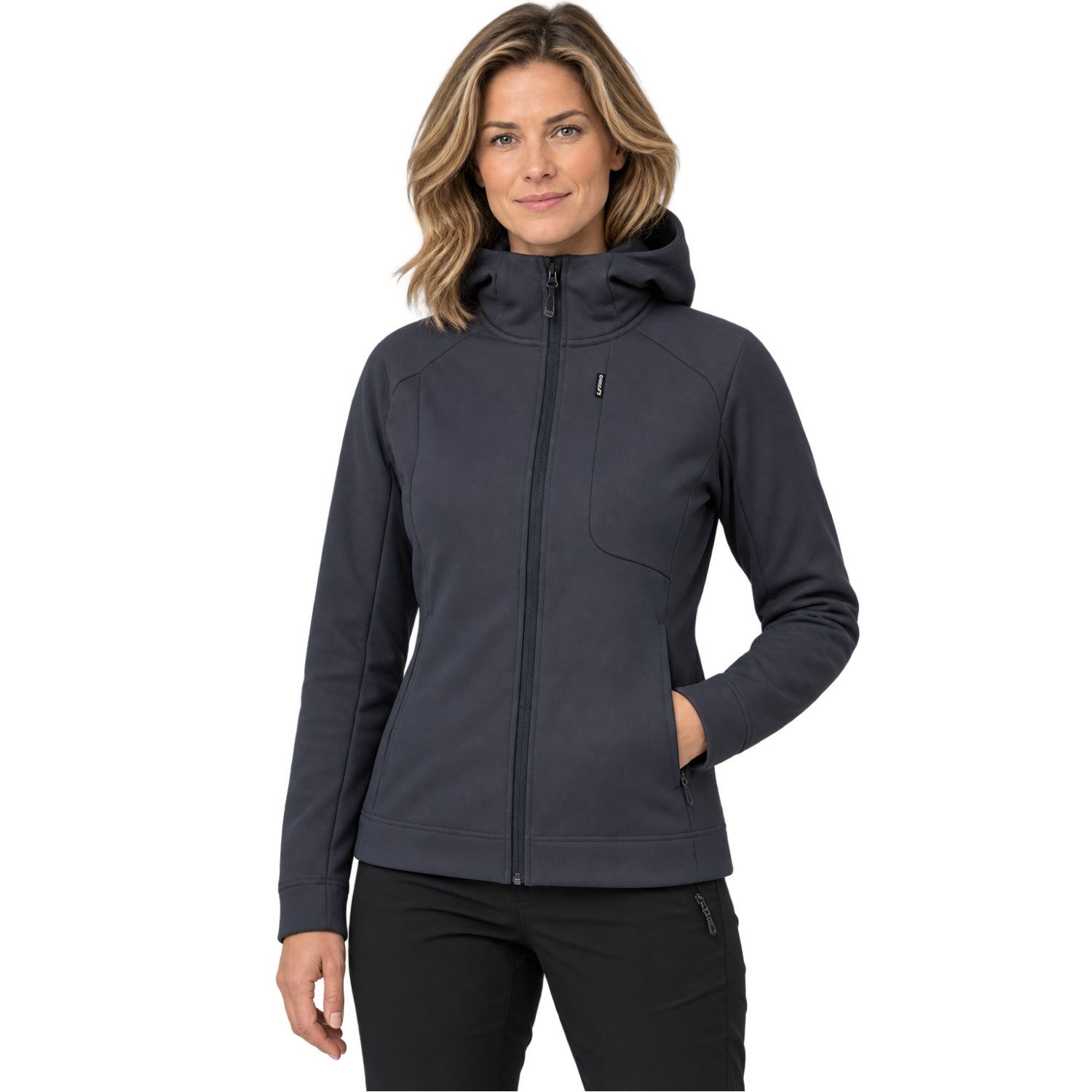 Icepeak Strickfleecejacke Bunnell Midlayer mit Kapuze