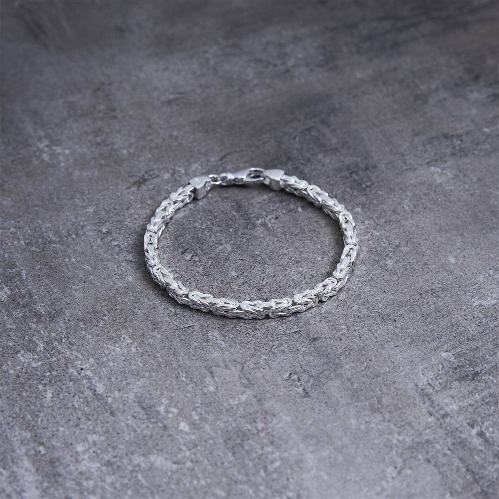 JEWLIX breit 4,5mm Königsarmband Silber Königsarmband