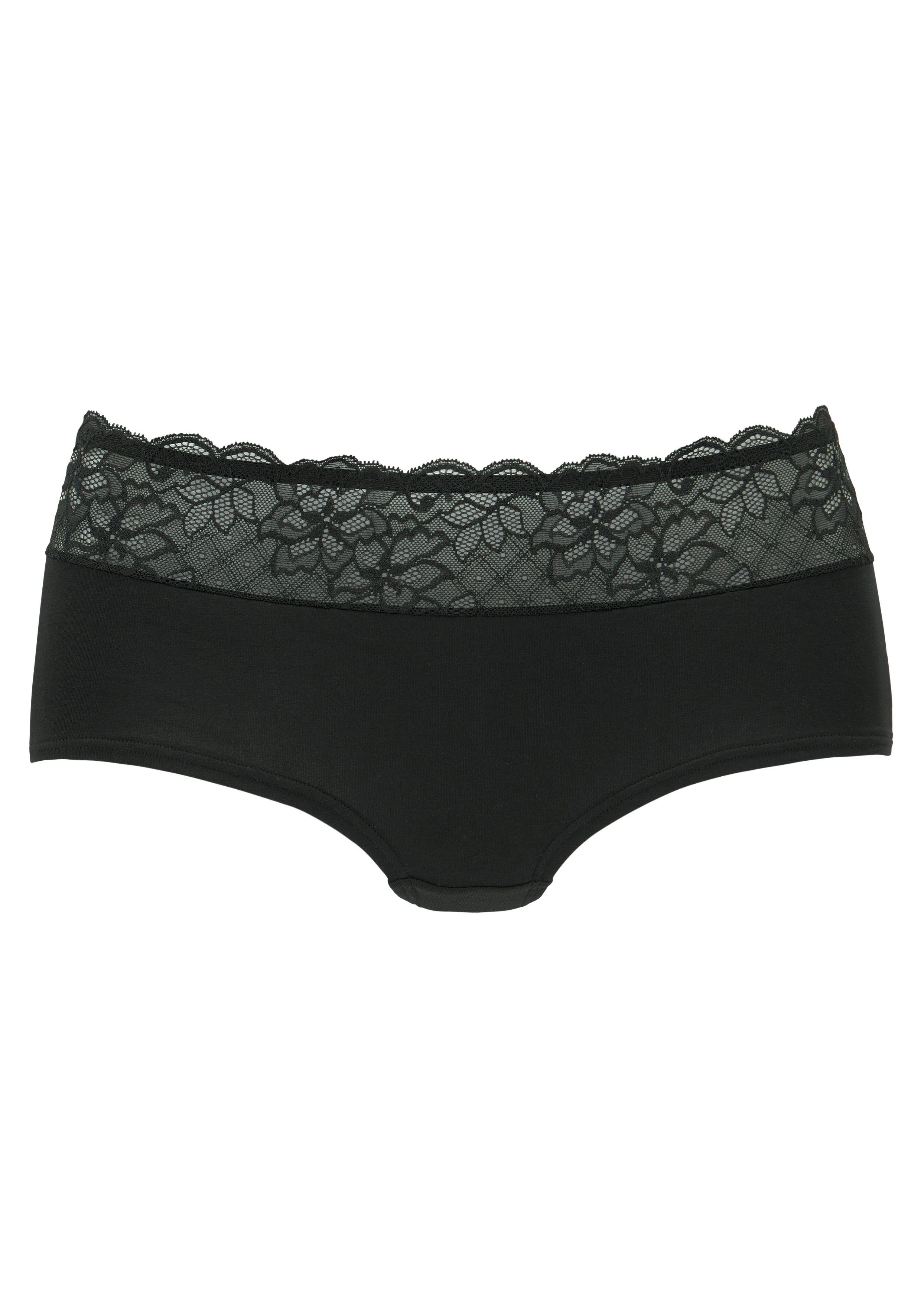 Nuance Panty mit floralem Spitzenbund