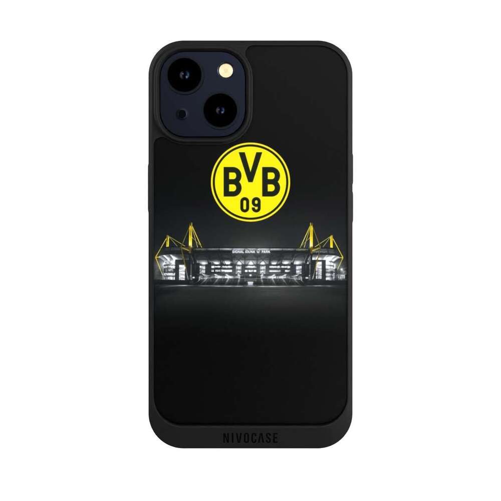 NIVOCASE Handyhülle BVB Stadion Borussia Dortmund BVB Stadion, Apple iPhone 14 Handyhülle Hülle NIVOpure Case Schwarz