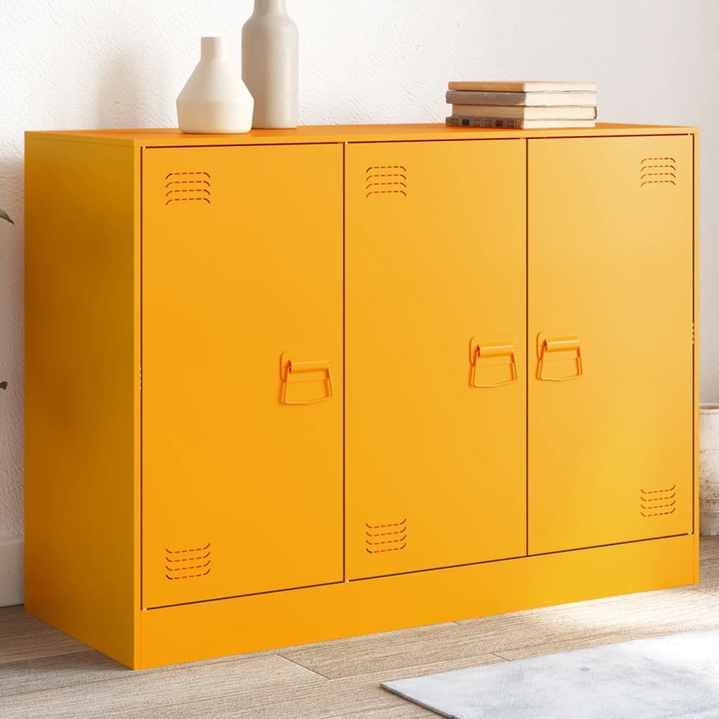 furnicato Sideboard Robustes 99 x 39 x 73 cm in Senfgelb (1 St)