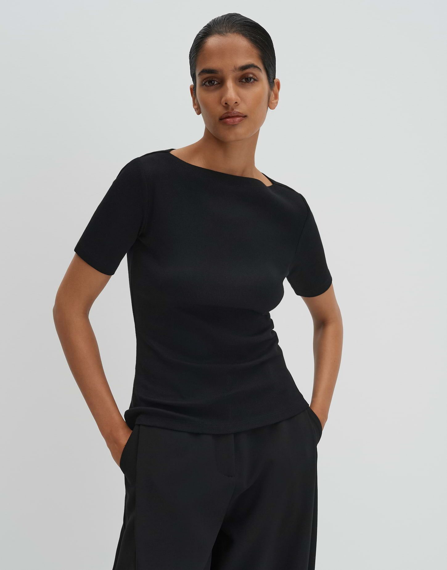 someday 3/4-Arm-Shirt Klenja Schmale Passform, elastisch und figurbetont