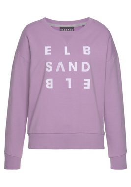 Elbsand Sweatshirt Ylva mit Logodruck, sportlich-casual