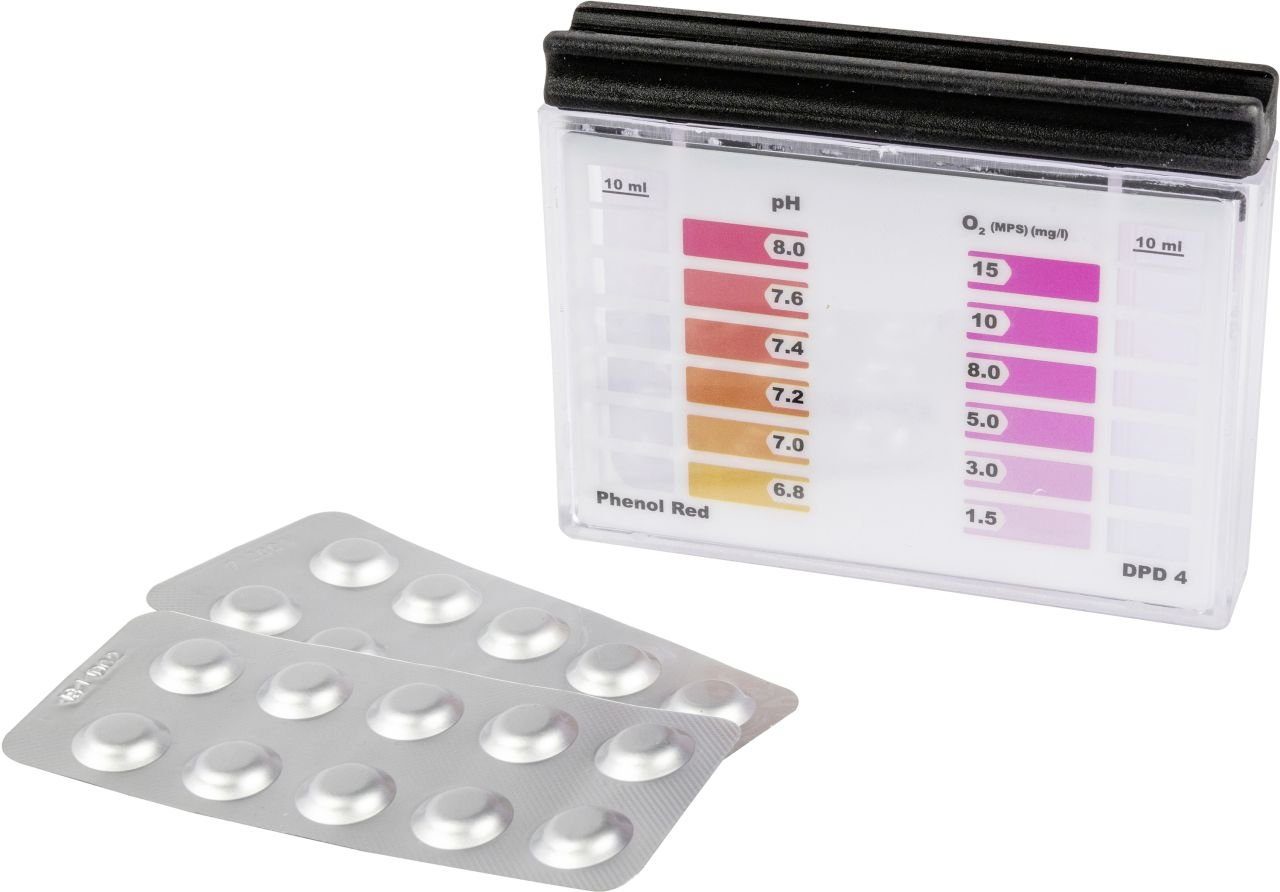Steinbach Poolpflege Steinbach O2-pH Testgerät inkl.10 Stk. Tabletten