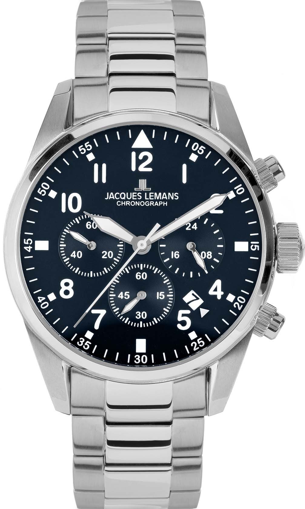 Jacques Lemans Chronograph Barcelona 42-2D, Quarzuhr, Armbanduhr, Herrenuhr günstig online kaufen