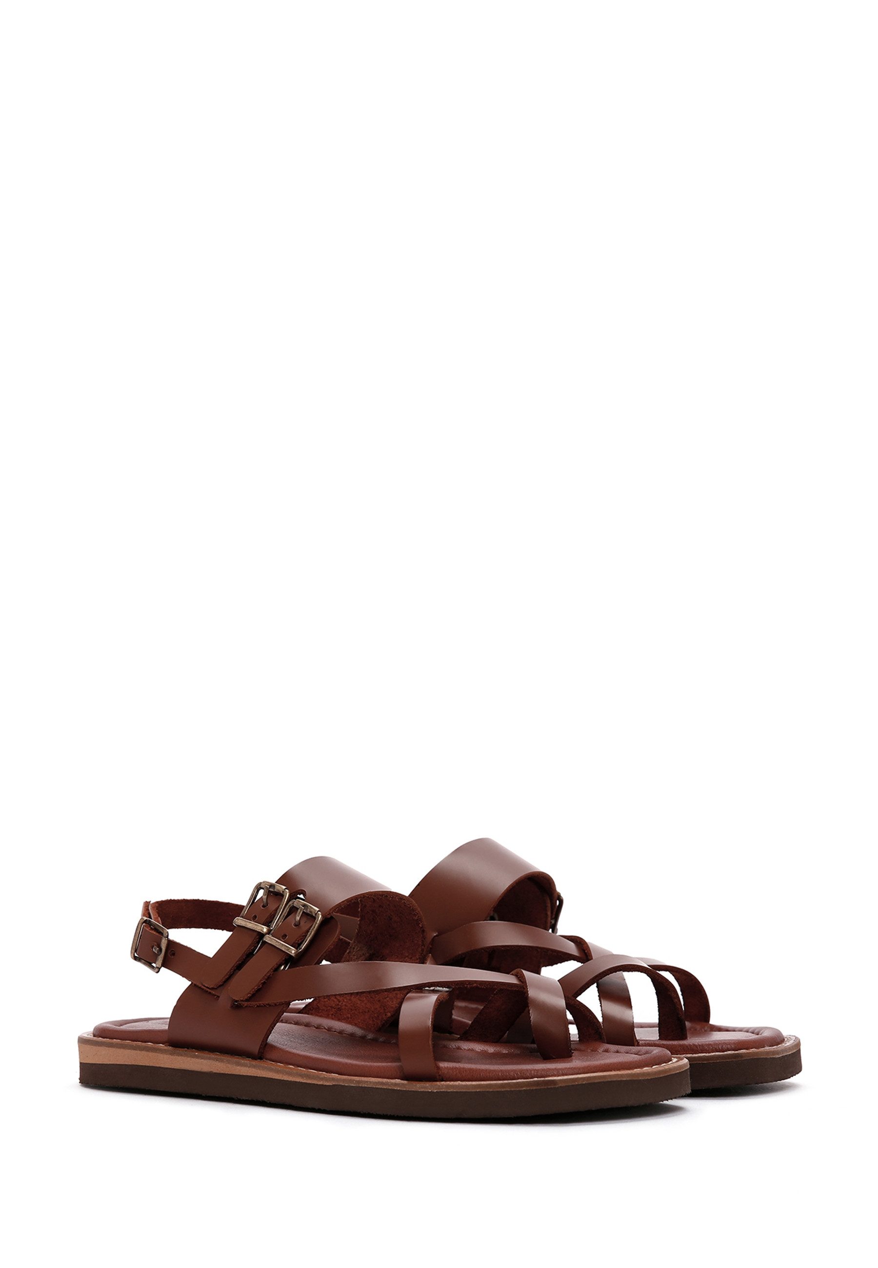 Derimod Sandalen aus Leder Sandale Echtes Leder, Lederfutter, TPU-Sohle, Schnallenverschluss