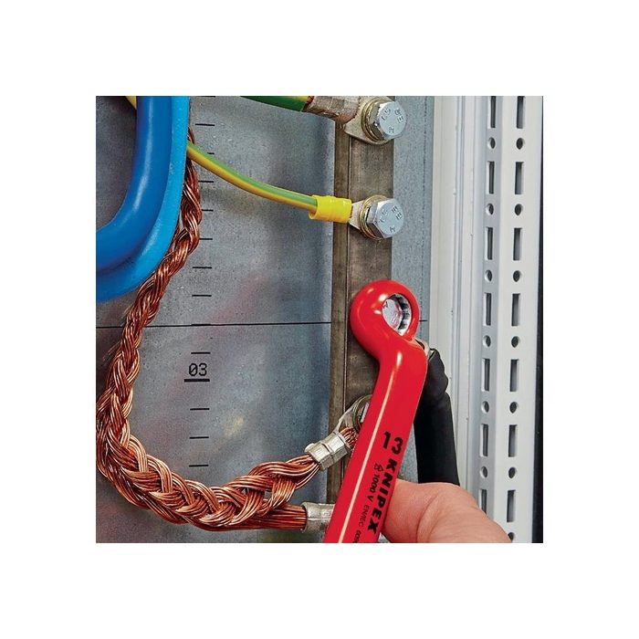 Knipex Maulschlüssel Einmaulschlüssel 98 00 Schlüsselweite 11 mm 1000V-isoliert CN10470