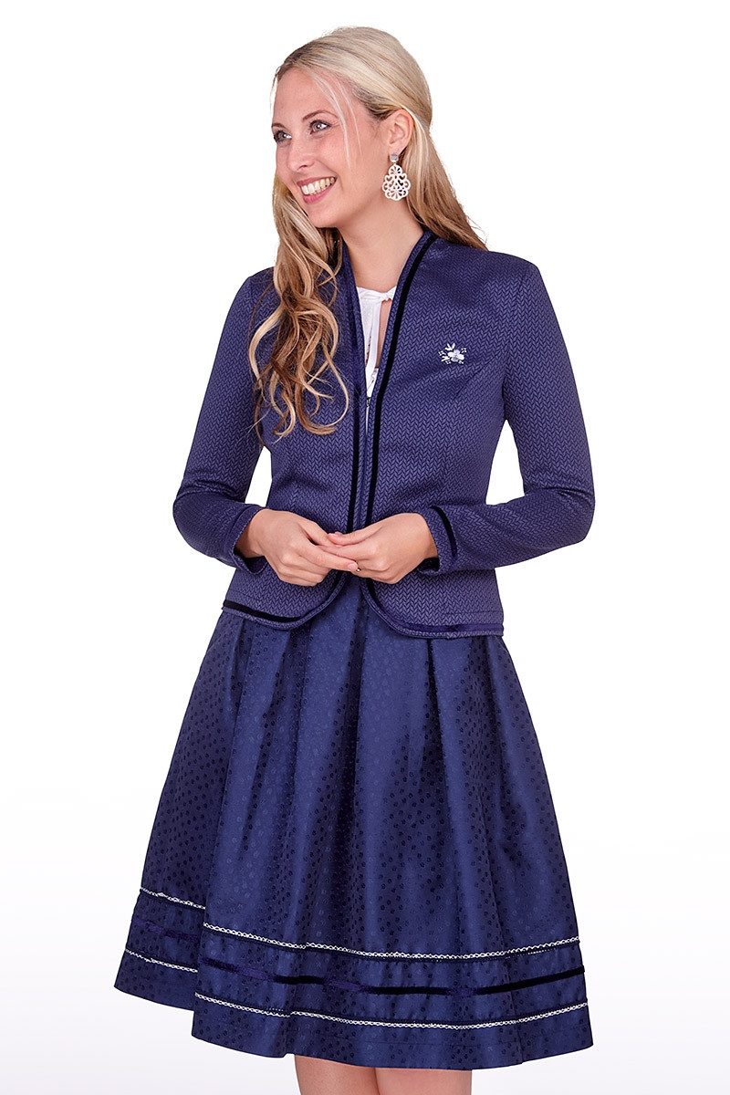 MarJo Trachtenjanker Trachtenjacke Damen - EILA - marine