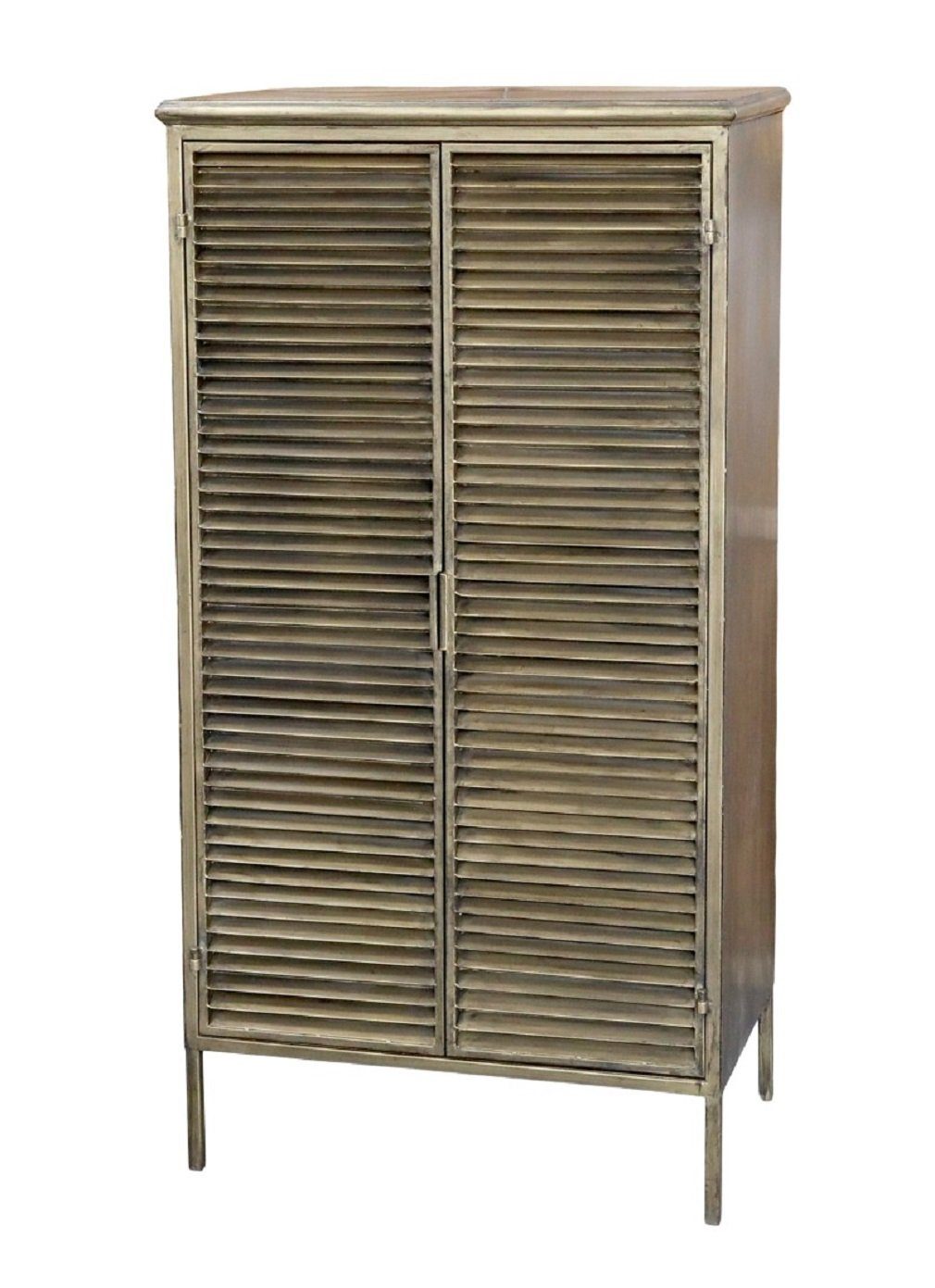 Chic Antique Kommode Chic Antique - Schrank mit 2 Lamellentüren Metall 40039913