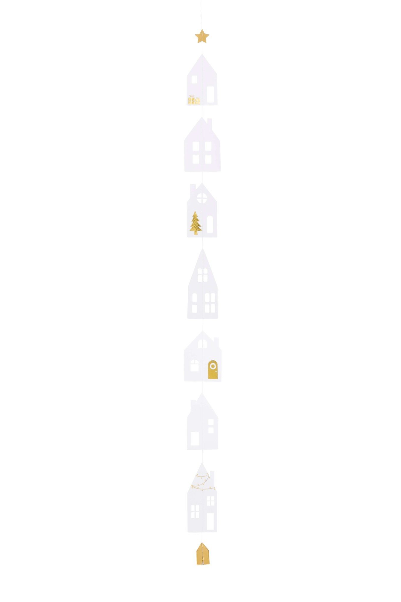 Räder Design Dekokette Häuschenkette Winterstadt lang