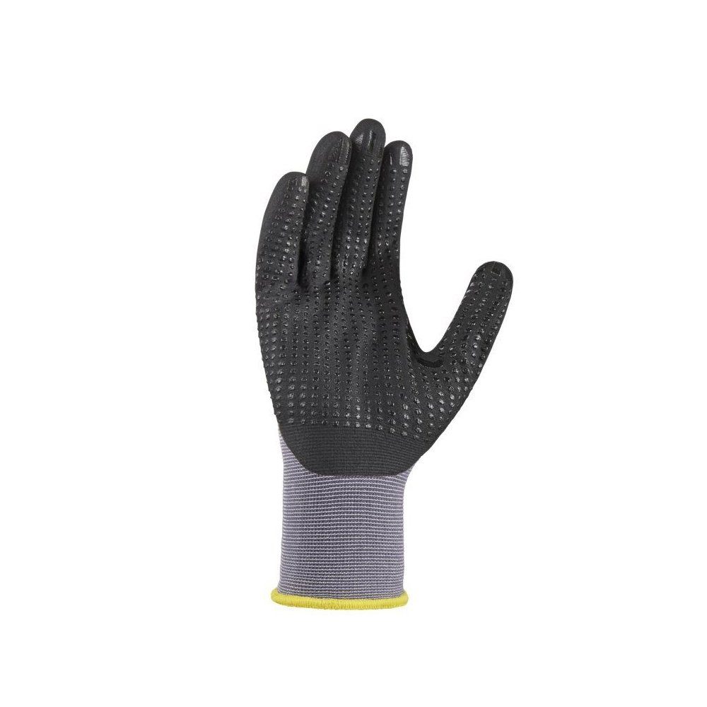 teXXor Arbeitshandschuh-Set Nylon Strickhandschuhe Black Touch
