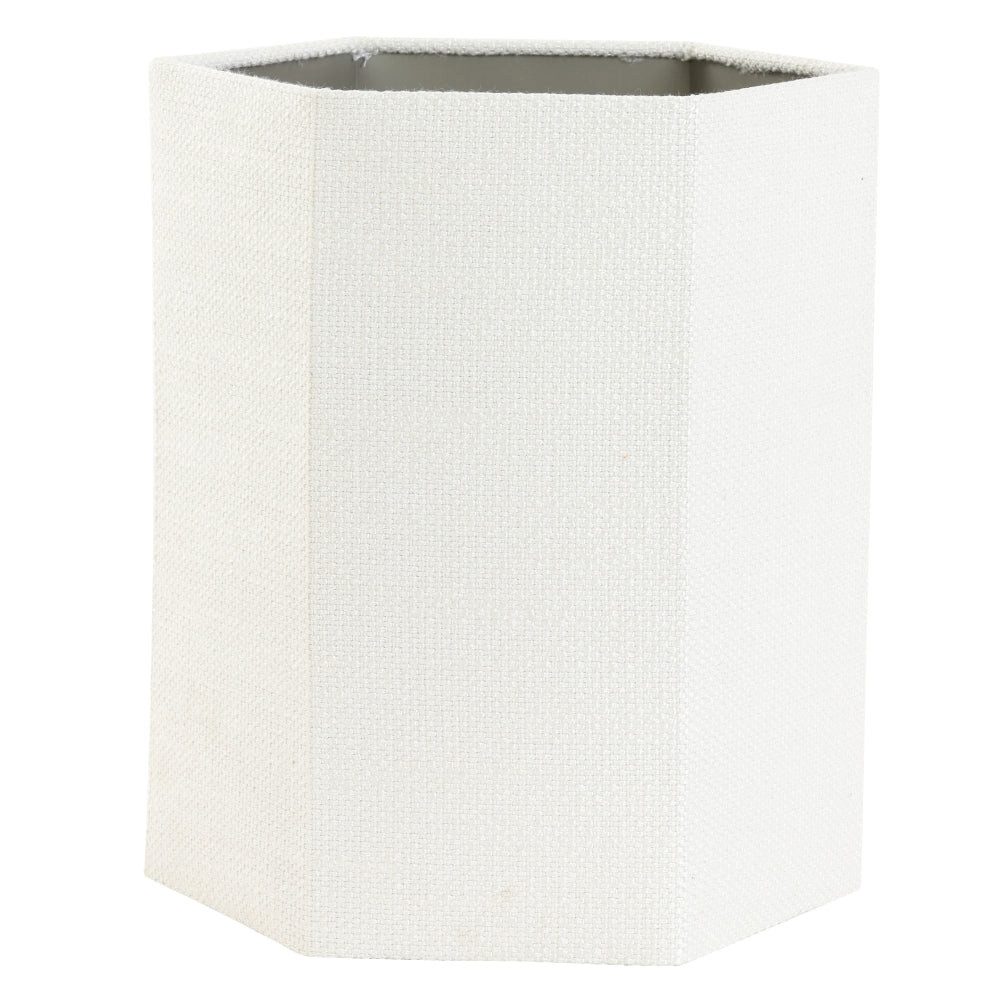 Dirk Davids Leuchten GmbH Lampenschirm Lampenschirm Zylinder Hexagon Leinen Beige 30-30-35cm