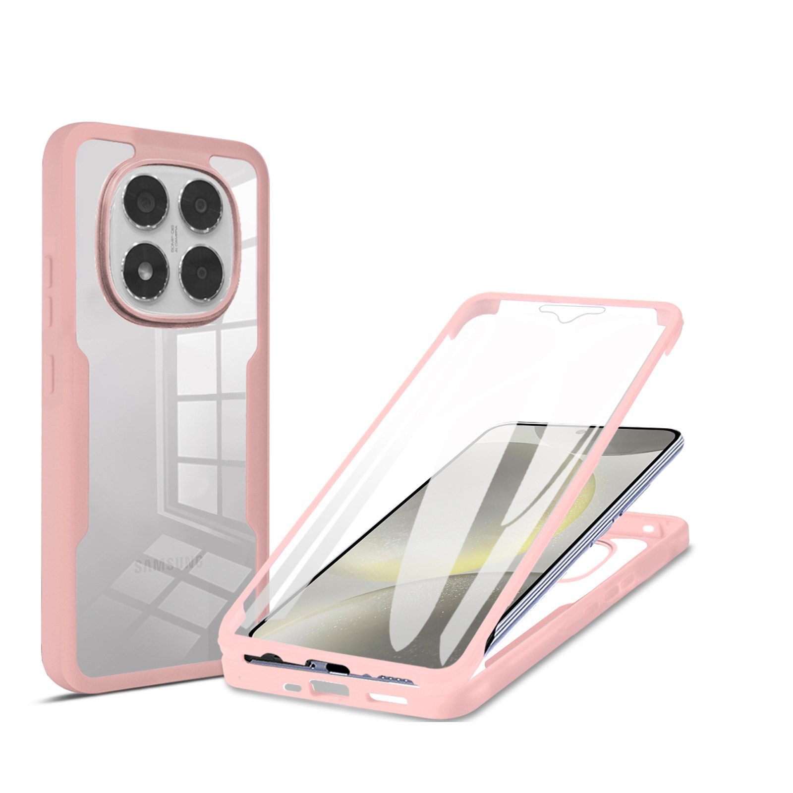 betterfon Handyhülle für Xiaomi Redmi Note 14 Pro 5G / Redmi Note 14 Pro+, 2-teiliges 360 Grad Schutzcase mit Rundumschutz und passgenauer Form