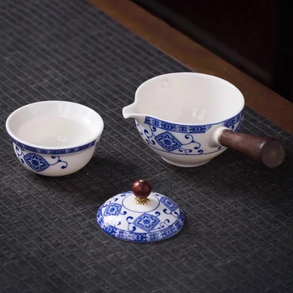 Porzellan, Drehbarer Chinesischer, Aus Teekocher Teekanne Blusmart Teekanne 360°