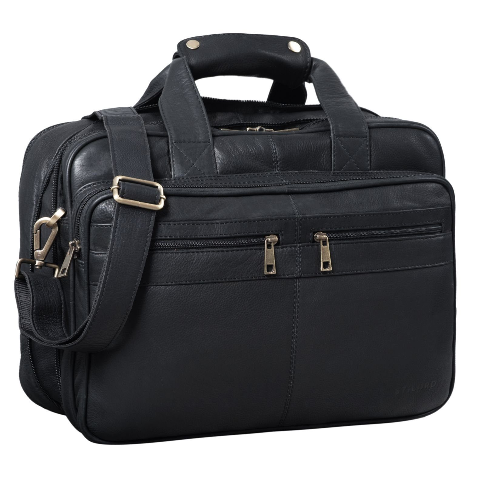 STILORD Aktentasche "Alexander" Lehrertasche Herren Leder Vintage