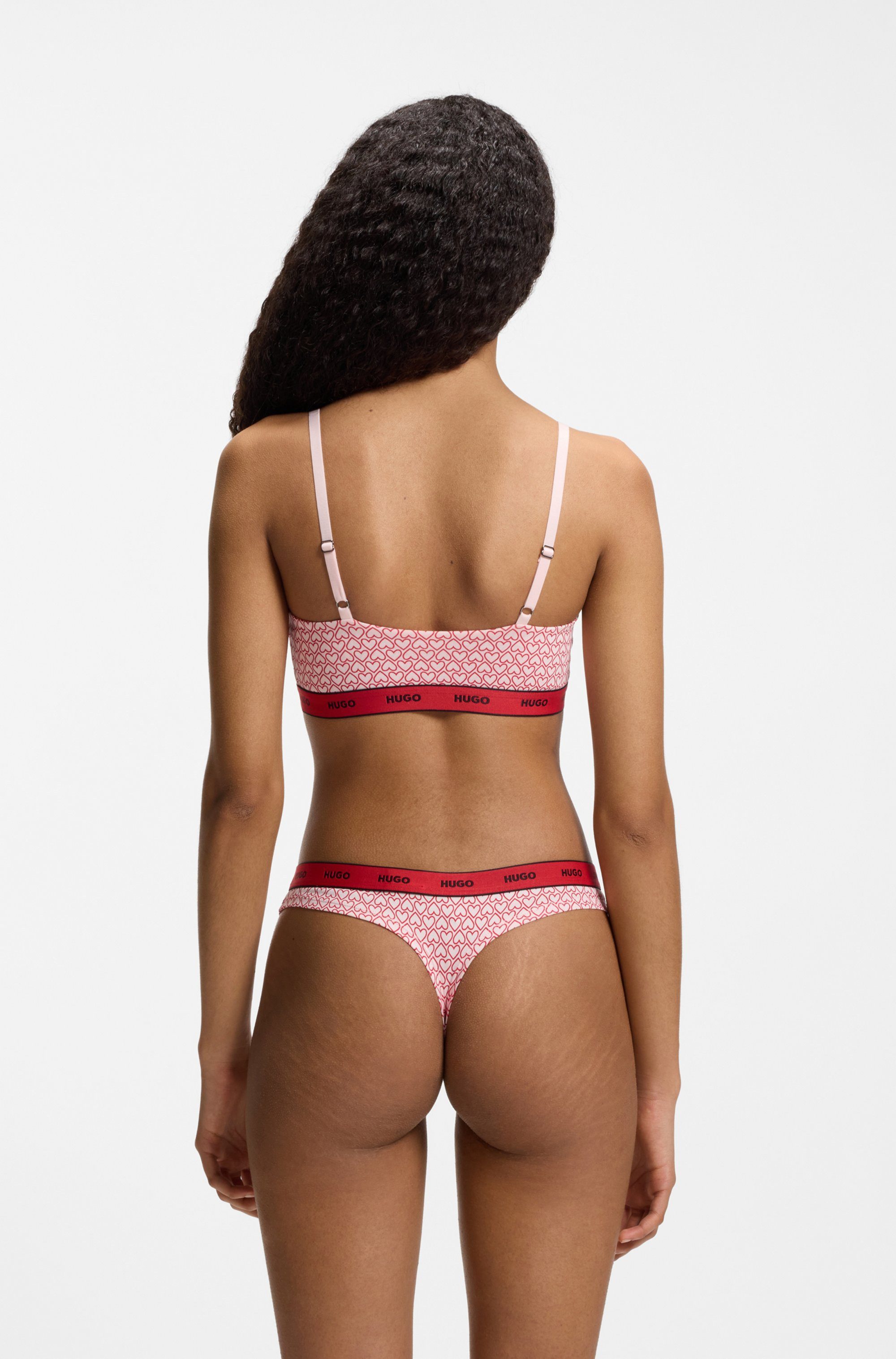 HUGO String TRIPLET THONG DESIGN (3-St) wiederholendes Logo am Bund – Bild 5 von 5