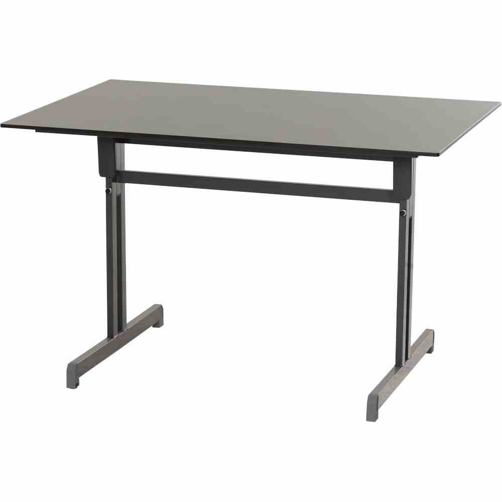 ALCO Gartentisch Gastrotisch 120cm x 80cm, anth./anth. Stahlgestell / Compac Platte