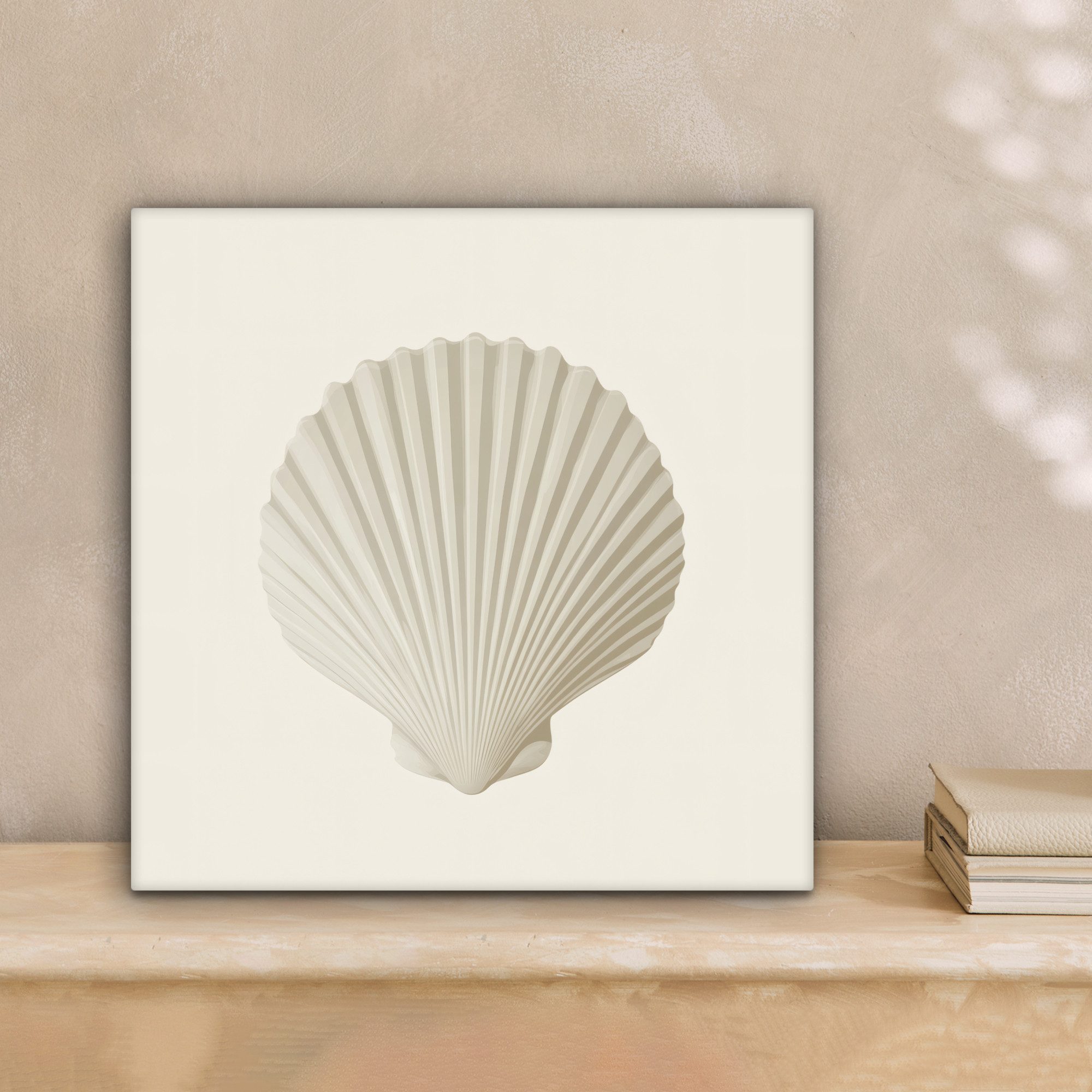 OneMillionCanvasses® Leinwandbild Muschel - Minimalistisch - günstig online kaufen