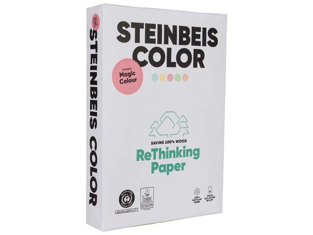 STEINBEIS Kopierpapier Steinbeis Farbiges Kopierpapier 'MagicColour' DIN pastellrosa