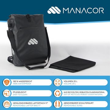 Manacor Fahrradtasche Umhängetasche, Fahrradrucksack, Gepäckträgertasche Fahrrad Zubehör