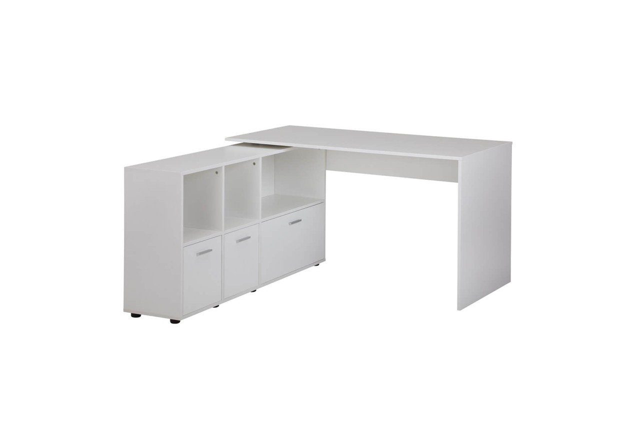 Schreibtisch Sideboard tinkaro SELMA Weiß mit