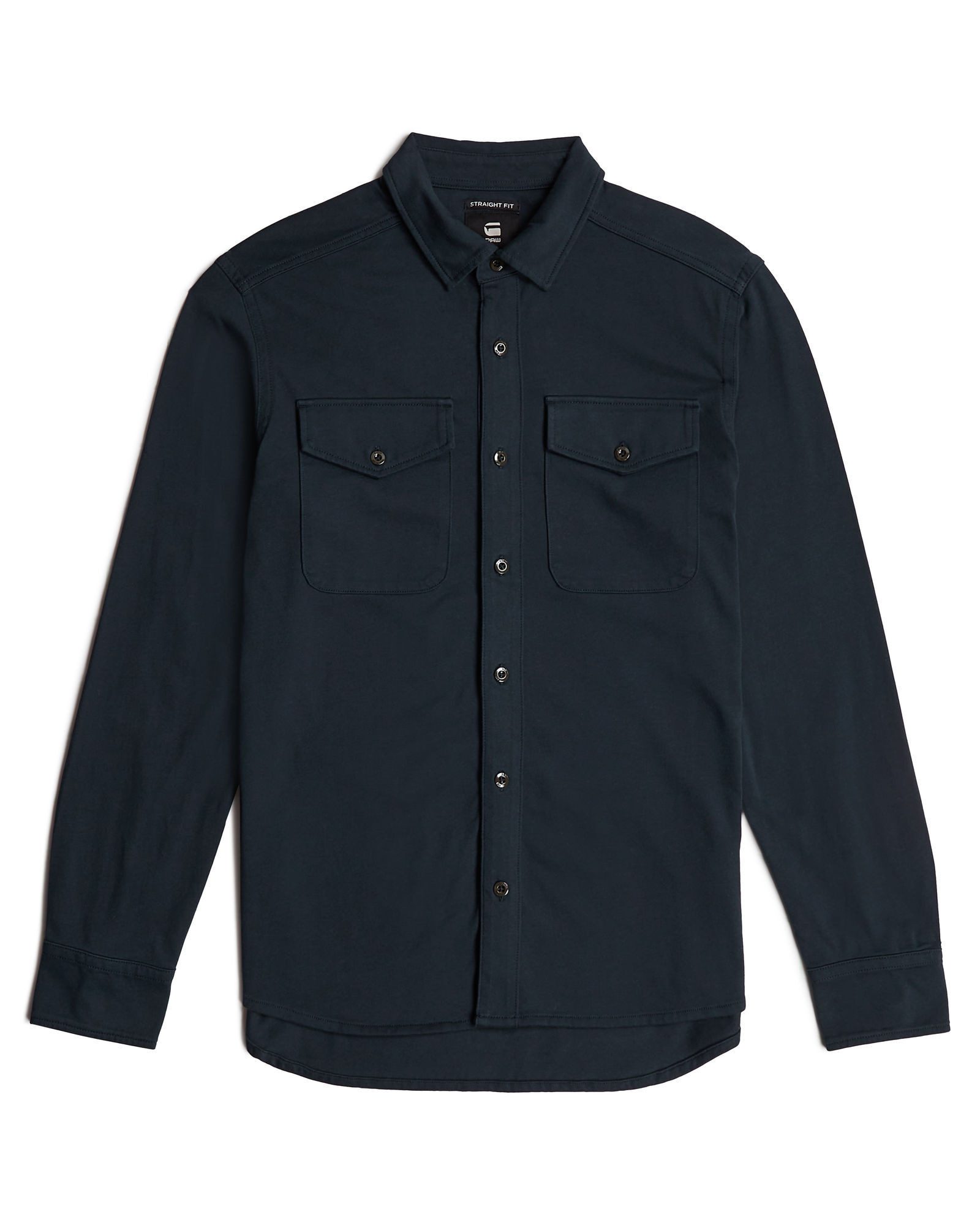 Langarmshirt Jersey Hemd Marine Pockets