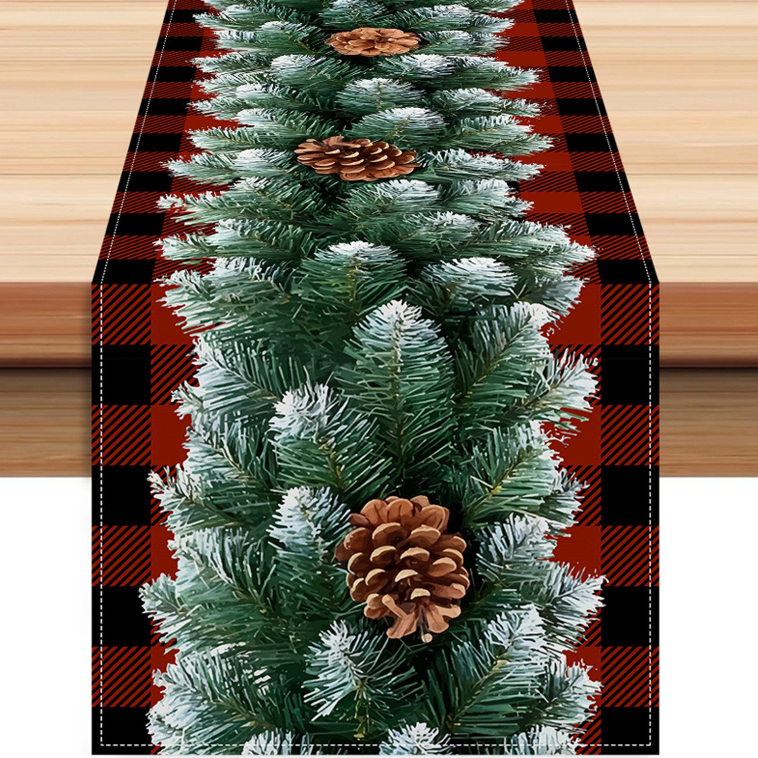 LAPAPRO Tischläufer Weihnachtlicher Leinen Tischläufer Druck, Festliche Tis günstig online kaufen