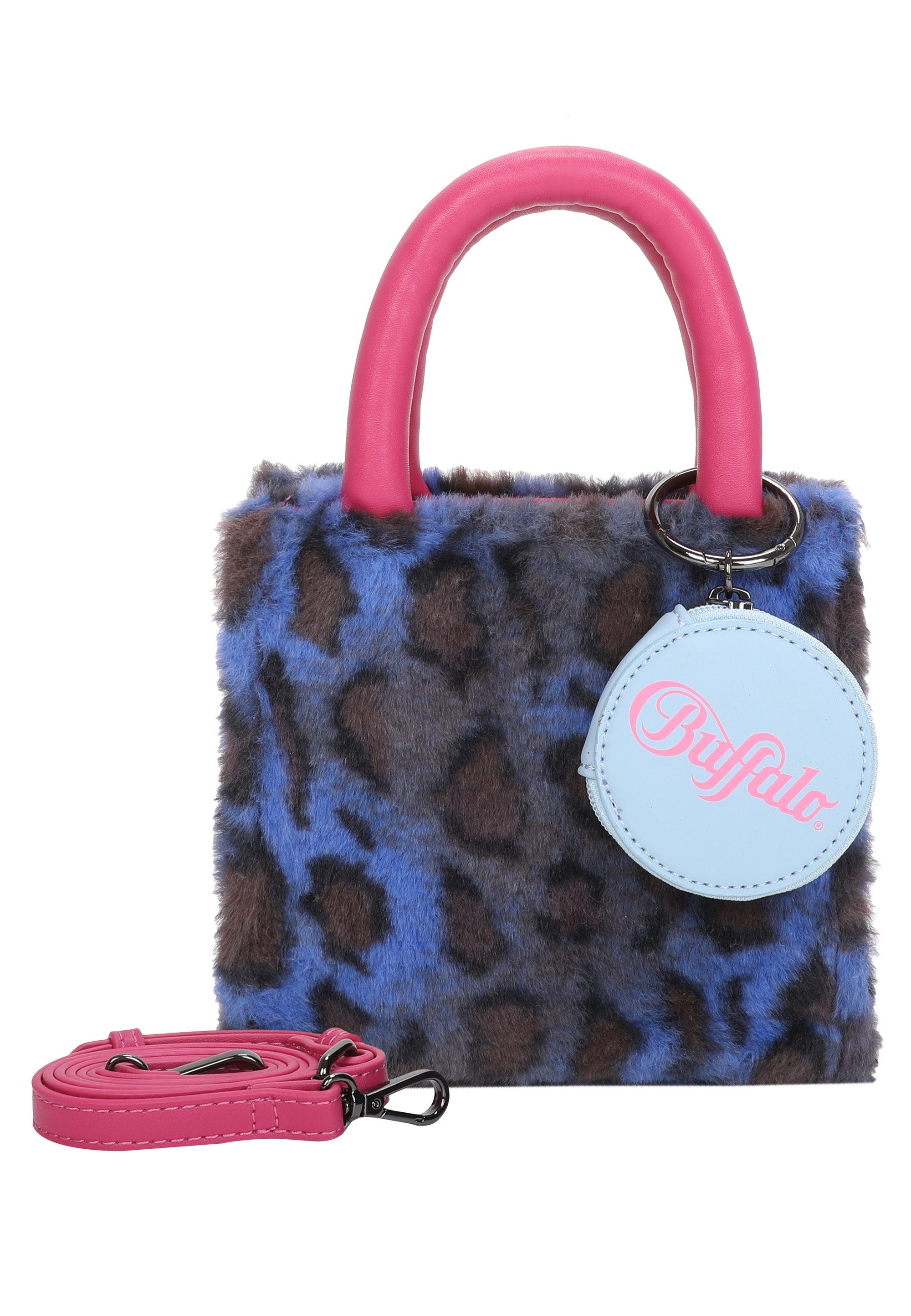 Buffalo Henkeltasche Boxy33, mit flauschiger Oberfläche im Leo-Look