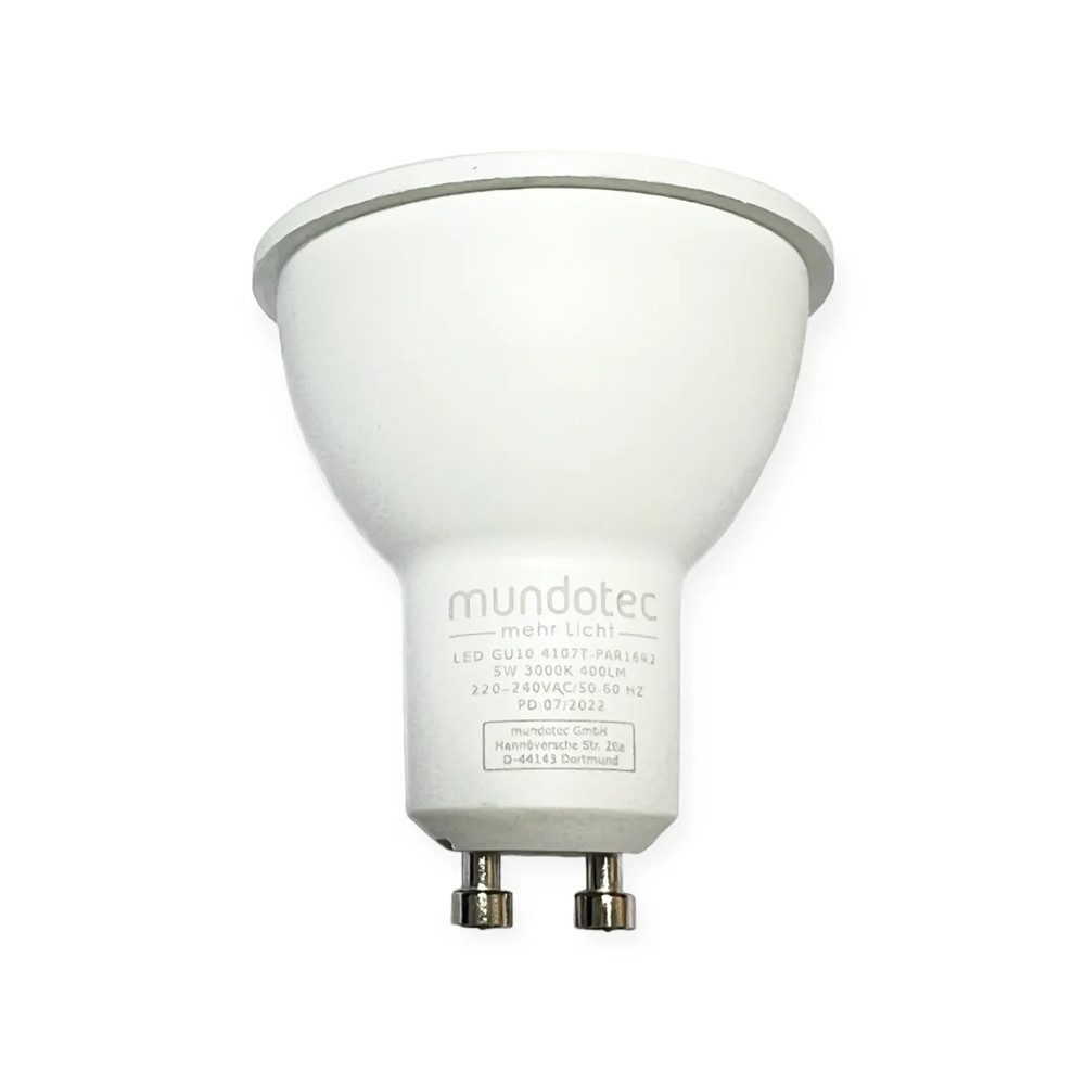 Mundotec LED-Leuchtmittel LED Leuchtmittel Reflektorlampe GU10, 5 Watt 400 Lumen