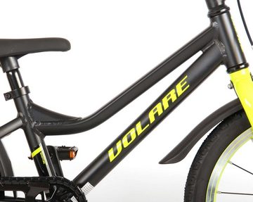 TPFSports Kinderfahrrad Volare Blaster 16 Zoll mit Rücktritt und Handbremse, 1 Gang, (Kinder Jugend Fahrrad - Jungsfahrrad - Rutschfeste Sicherheitsgriffe), Kinder Fahrrad 16 Zoll - Jugend Fahrrad - Schwarz