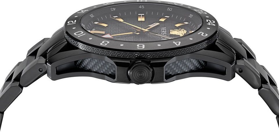 TECH Versace Uhr GMT, Schweizer SPORT VE2W00622