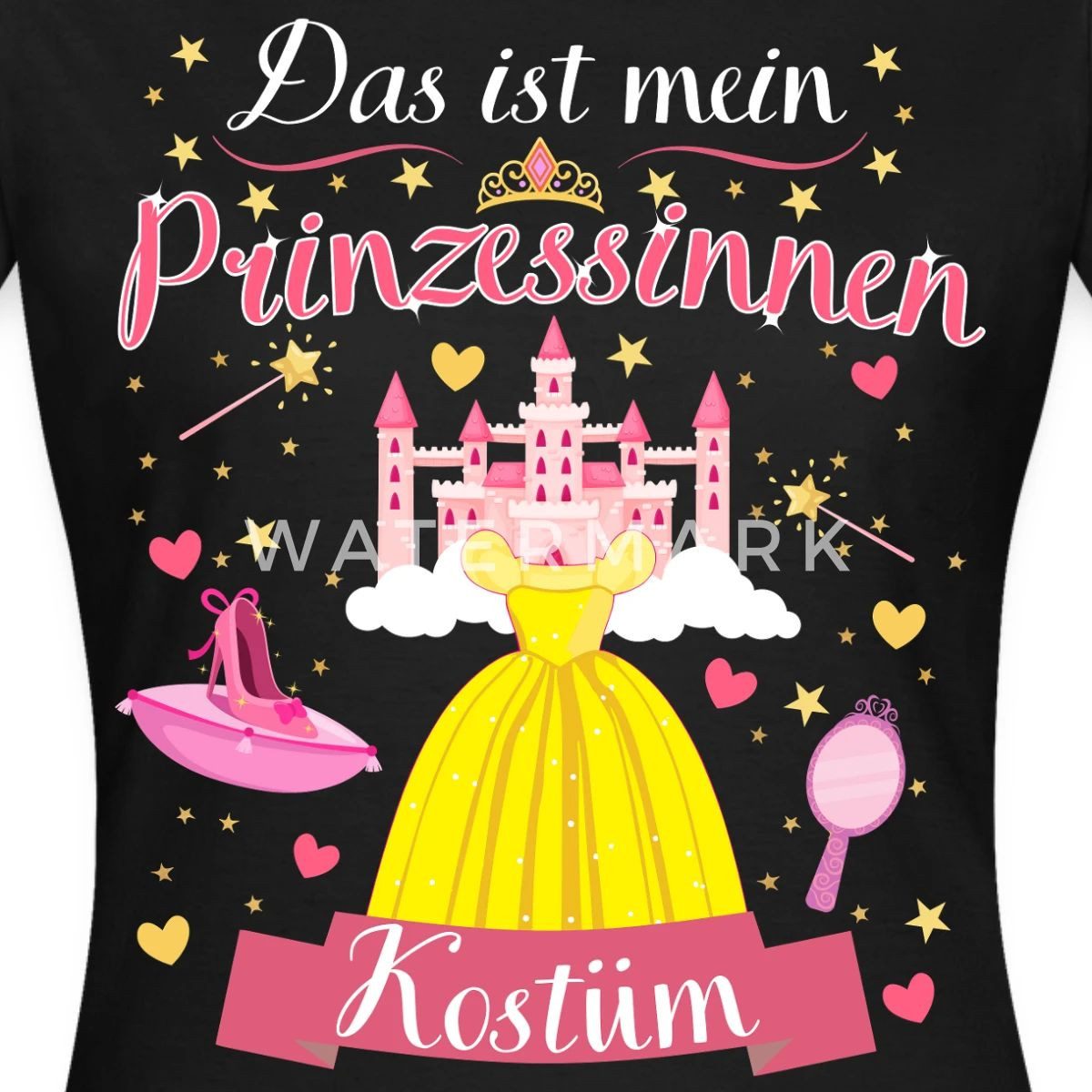 Spreadshirt T-Shirt Das Ist Mein Prinzessinnen Kostüm Karneval Frauen T-Shirt (1-tlg)