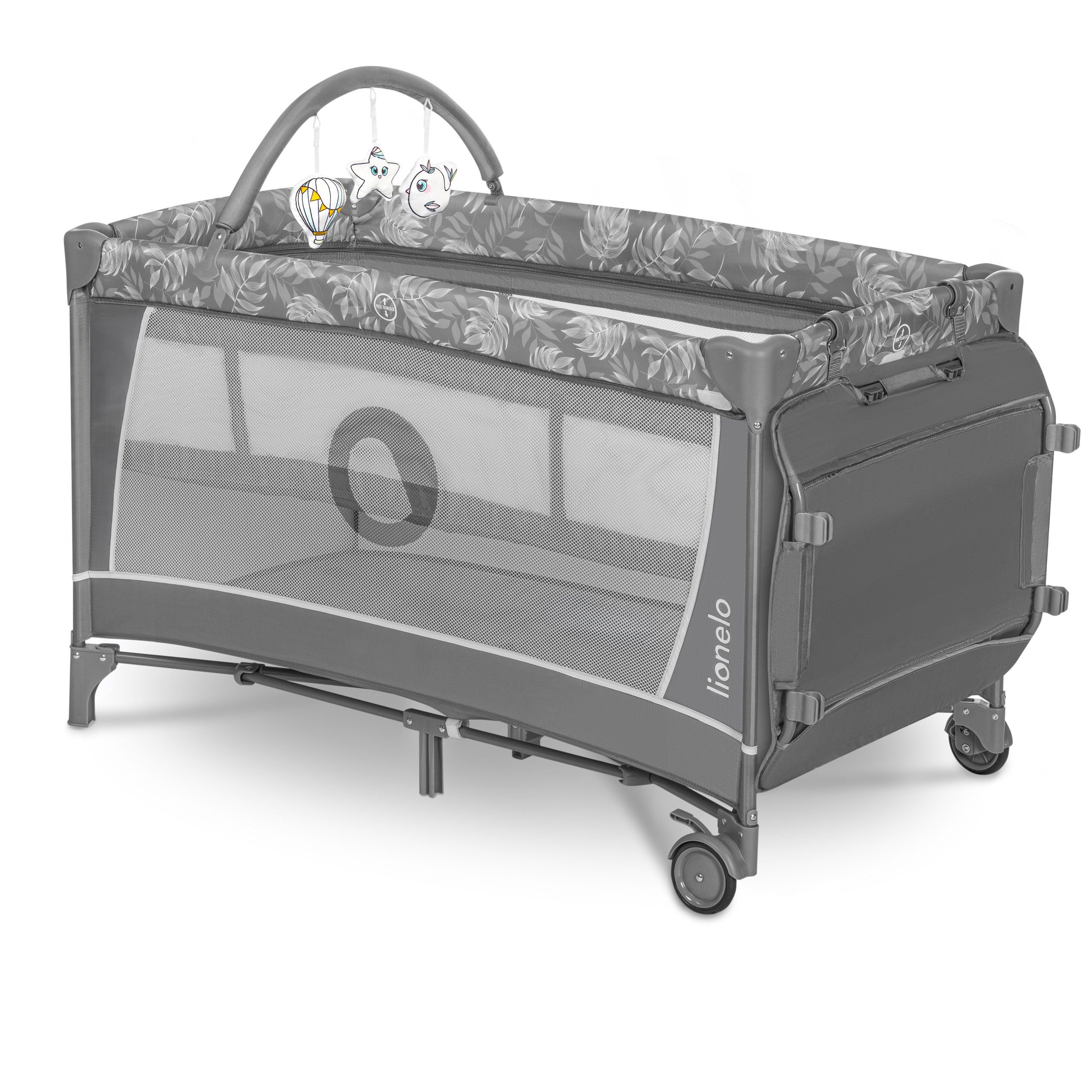 lionelo Baby-Reisebett FLOWER, 4in1:Laufstall Baby, Wickeltisch, Zwei Matra günstig online kaufen