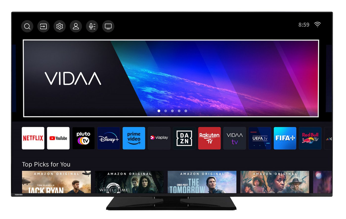 Toshiba 65UV3463DA LCD-LED Fernseher (164 cm/65 Zoll, 4K Ultra HD, VIDAA Smart TV, VIDAA TV, Dolby Vision HDR, Triple-Tuner) schwarz ! RABATT: 31.32% Toshiba 65UV3463DA LCD-LED Fernseher (164 cm/65 Zoll, 4K Ultra HD, VIDAA Smart TV, VIDAA TV, Dolby Vision HDR, Triple-Tuner) schwarz ! RABATT: 31.32%