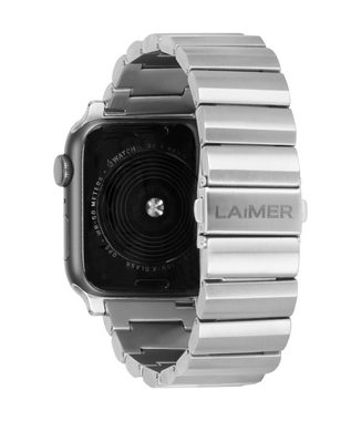 LAiMER Uhrenarmband LAIMER Apple Watch Armband UB1101 Titan POLAR silberfarben Applewatch