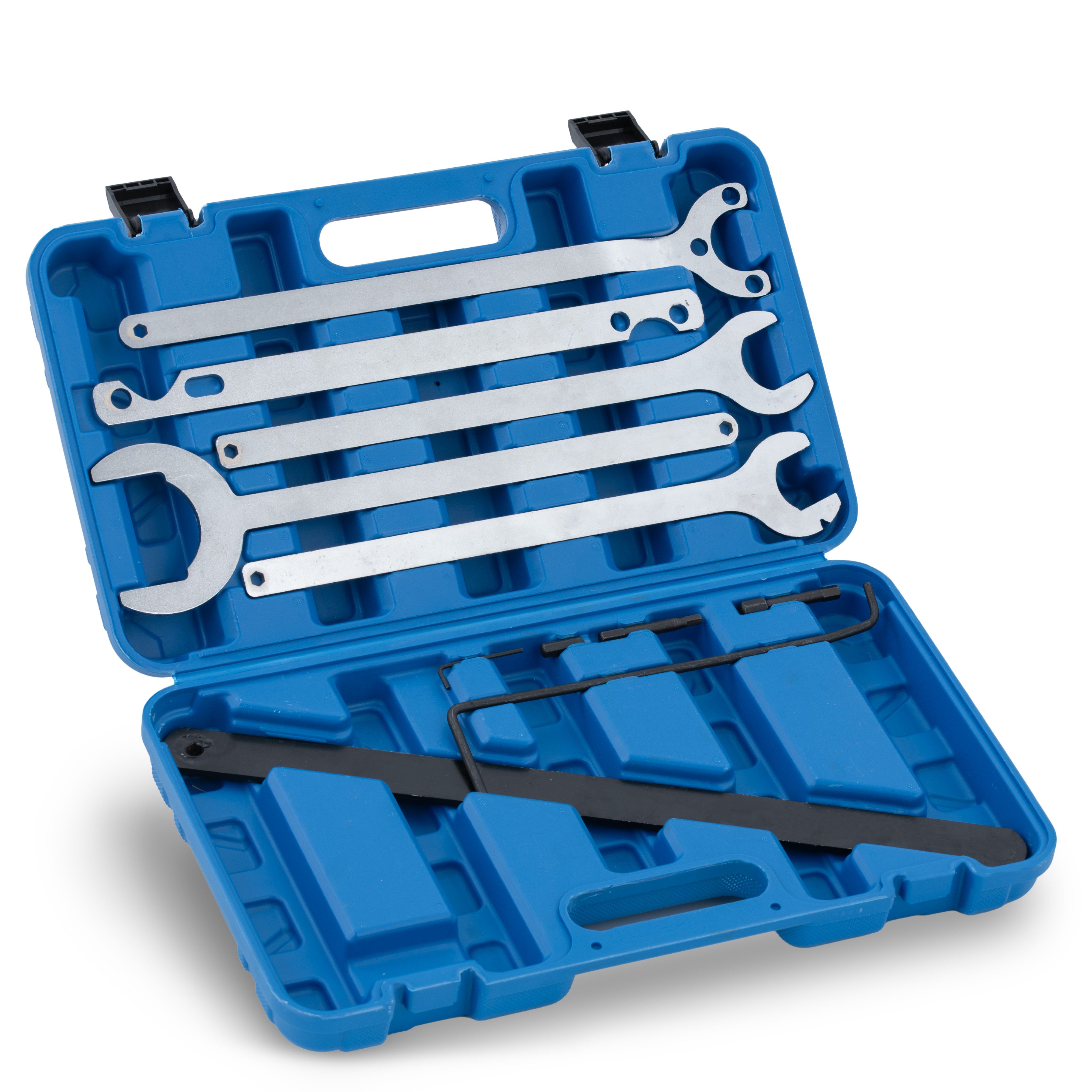 Werkzeugset 11-teiliges Lüfter-Nabenschlüssel-Set mit Gegenhalter für BMW