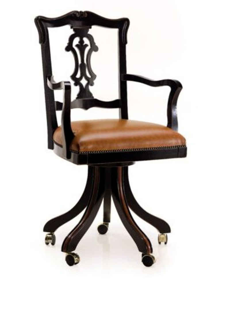 JVmoebel Drehstuhl, Designer Möbel Office Chef Drehbarer Luxus Büro Sessel Stuhl Polster
