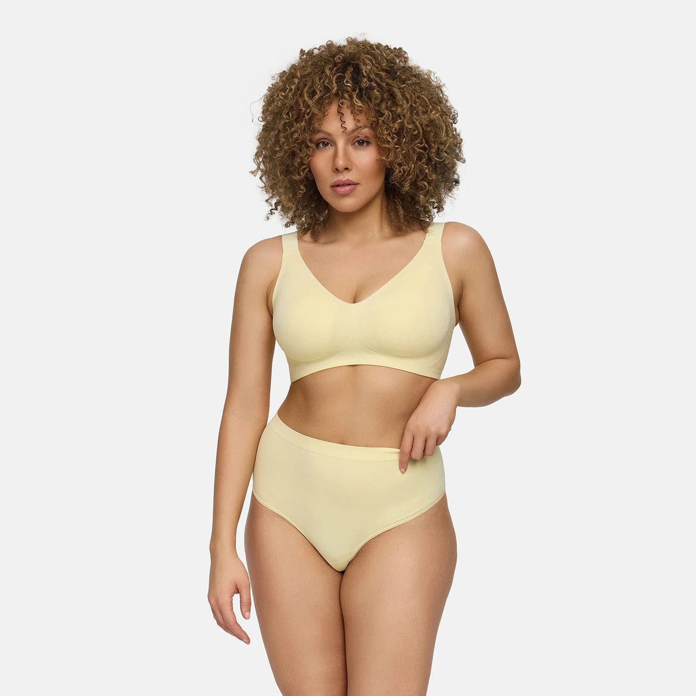 cfab by creamy fabrics Bügelloser BH Comfort Minimizer BH-Baby Yellow-XL (1-tlg)