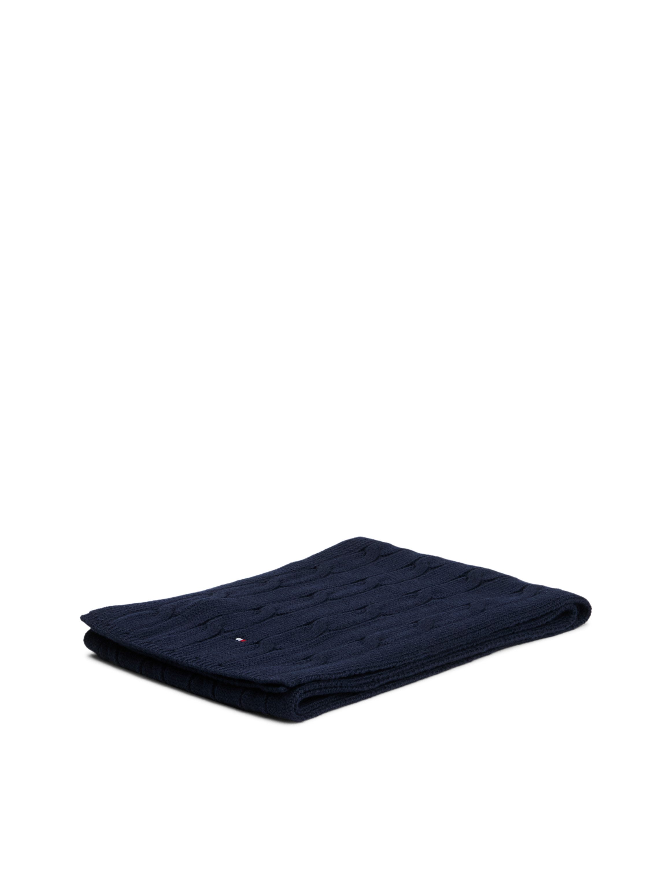 Tommy Hilfiger Strickschal ESSENTIAL CABLE SCARF, Regular fit mit Zopfstrickmuster