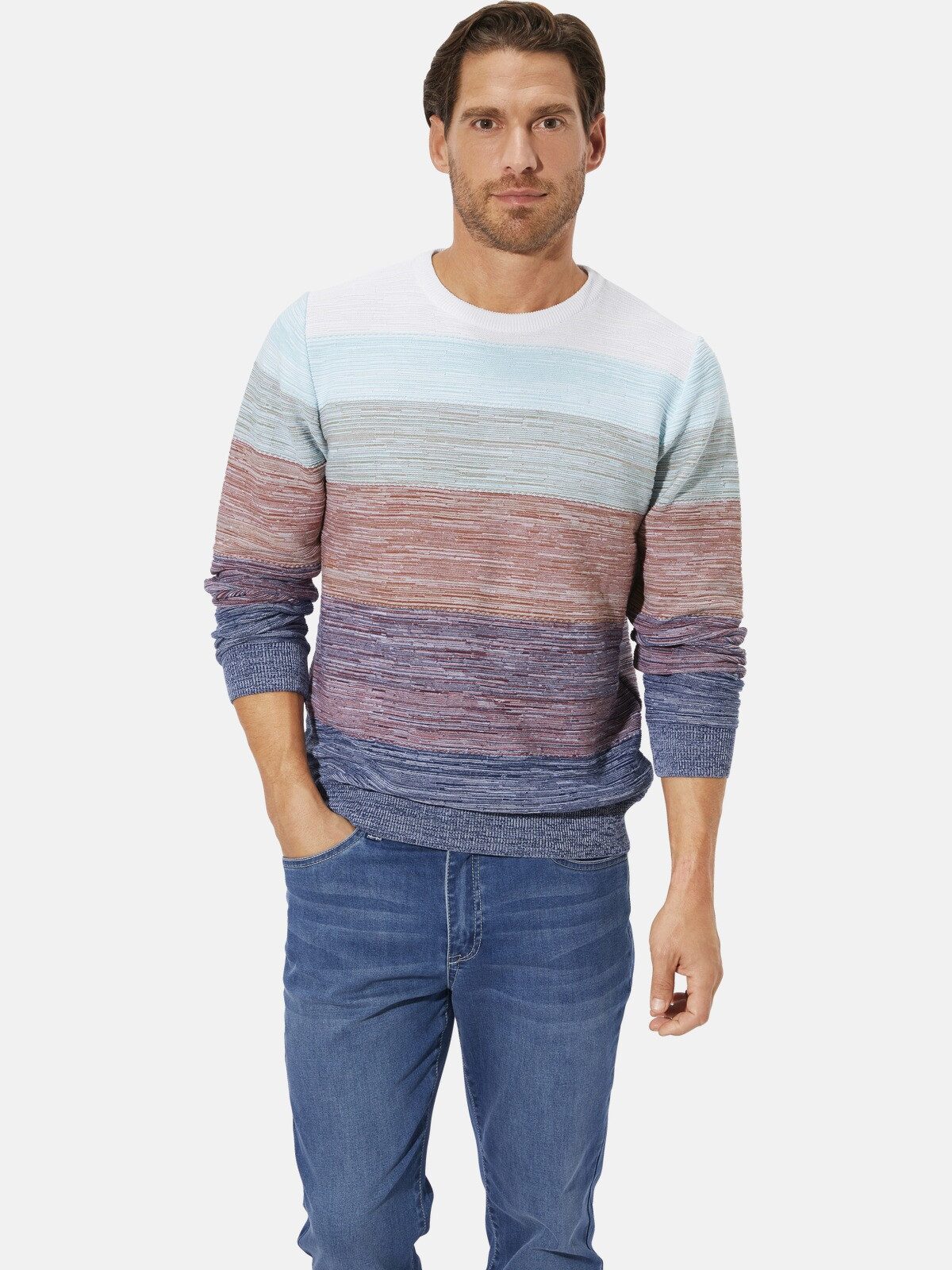 Babista Strickpullover CARIENO im Colorblocking-Stil