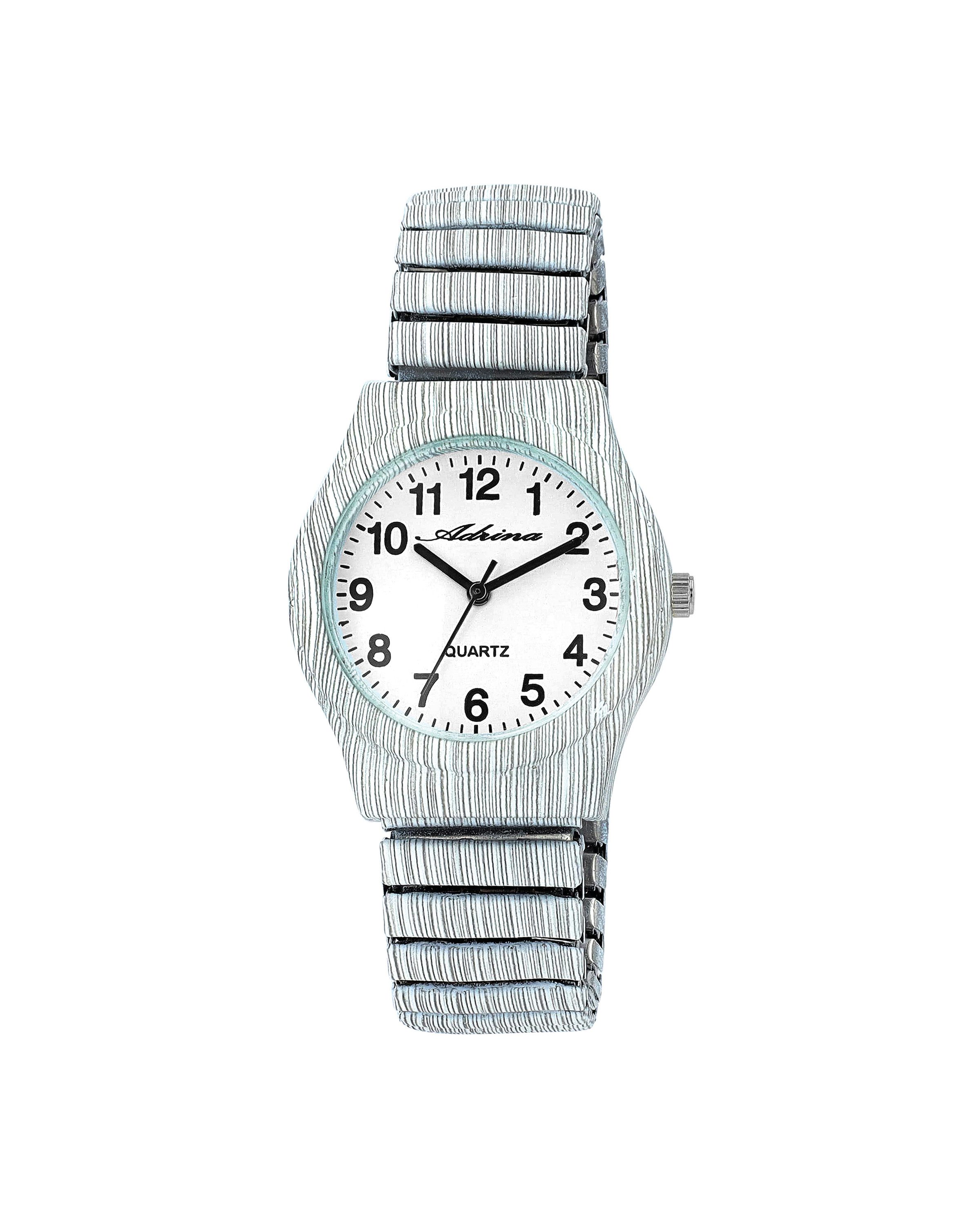 Quarzuhr Adrina Damenarmbanduhr mit Edelstahlzugband, Ø 34 mm (Colores)
