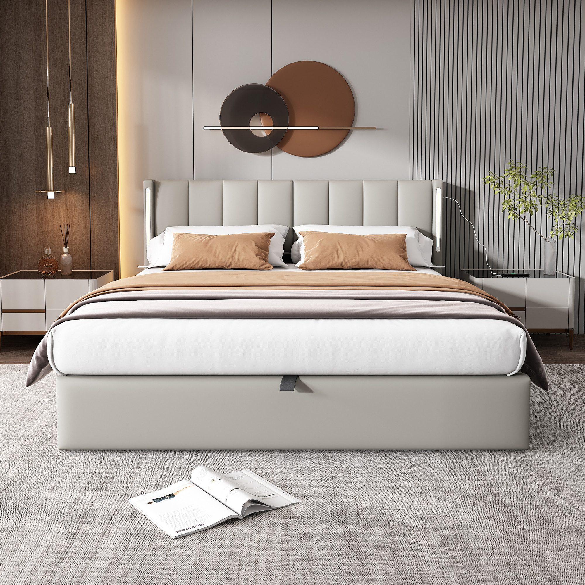 STILVORA Polsterbett 180x200 jugendbett mit stauraum,Bettgestell günstig online kaufen