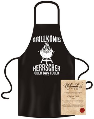 Soreso® Grillschürze Grillkönig-Herrscher über das Feuer, (2-tlg), Made in Deutschland!