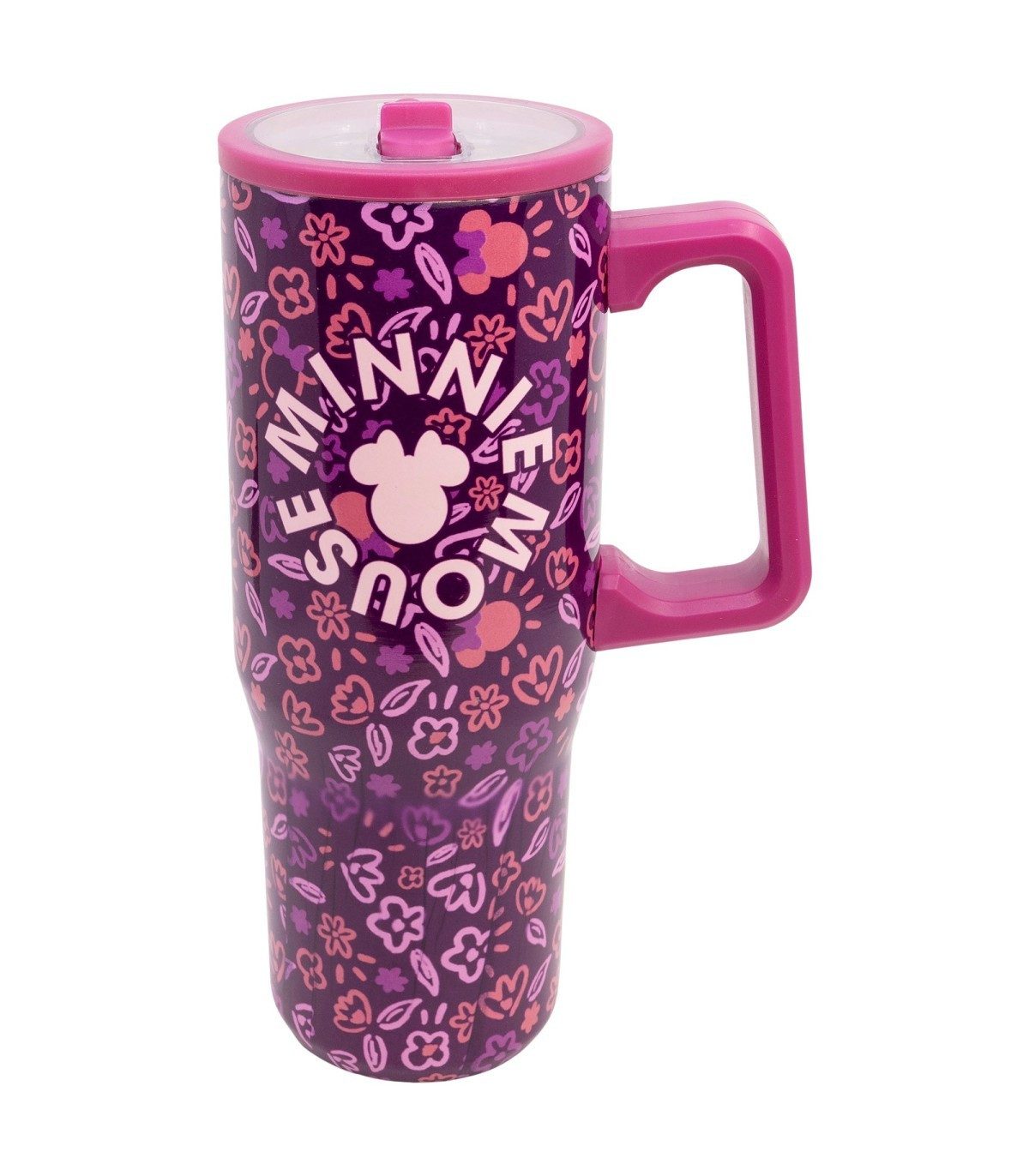 Disney Minnie Mouse Thermobecher Sipper Mug 920 ml Thermo Trinkbecher mit Griff, Edelstahl