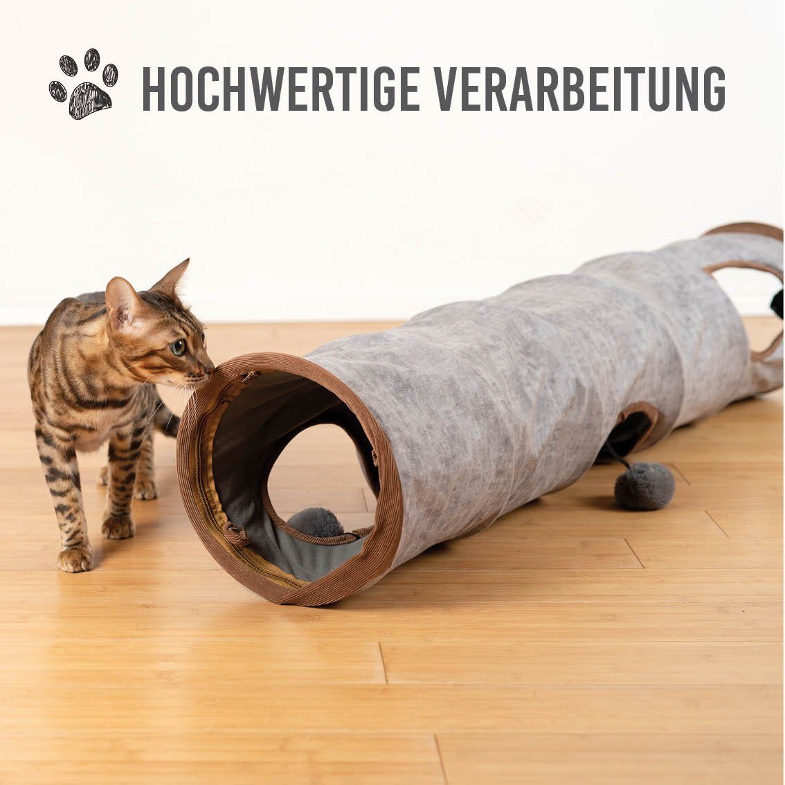 KaraLuna Tiertunnel KaraLuna Katzentunnel I Katzen Spieltunnel Katzenspielzeug Tunnel