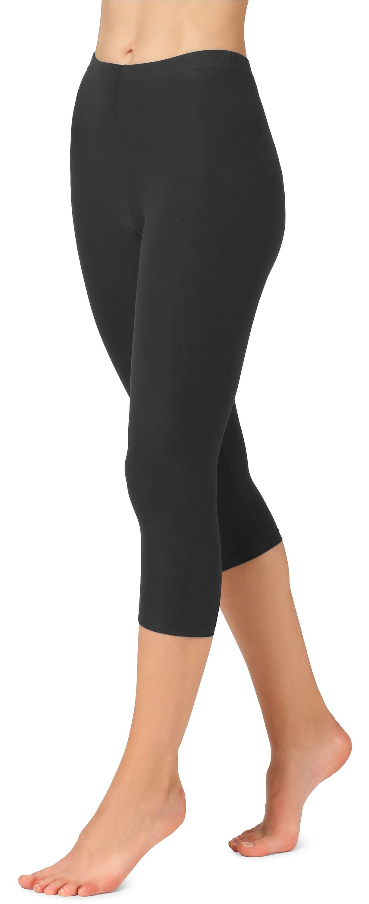 Merry Style Leggings Damen 3/4 Capri Leggings MS10-349 (1-tlg) elastischer Bund
