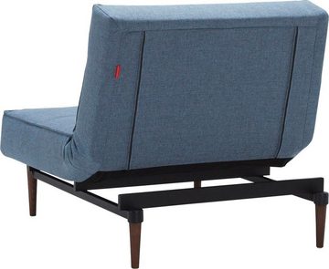INNOVATION LIVING ™ Sessel Splitback, mit dunklen Styletto Beinen, in skandinavischen Design