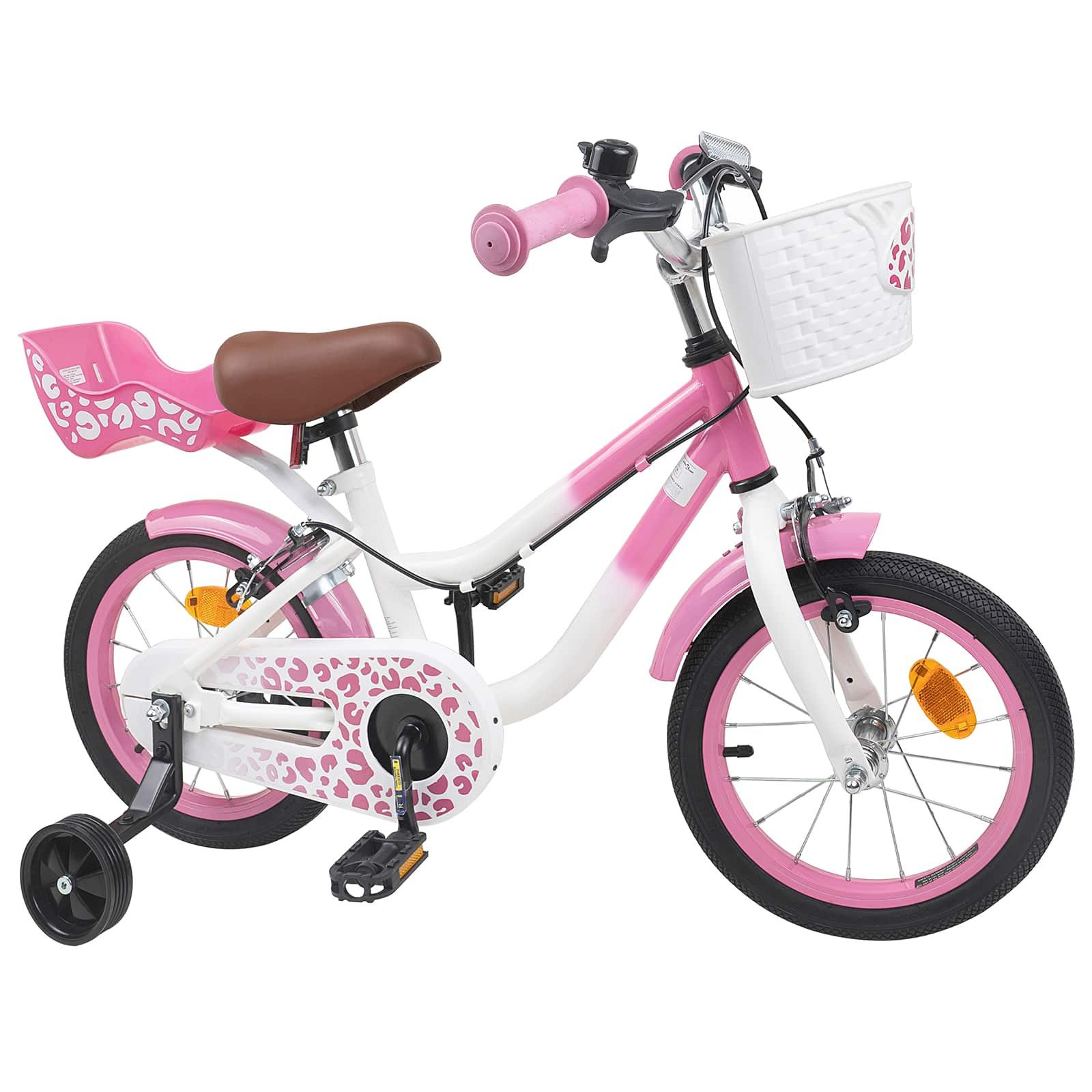 vidaXL Kinderfahrrad 90 x 49 x 67,5 cm Kinderfahrrad Mit Stützrädern 12 Zoll für 2-4 Jahre