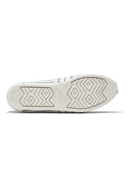 TOMS TOMS Damen Espadrilles ALPARGATA 10016221 White Multi Weiß Gesterift Espadrille